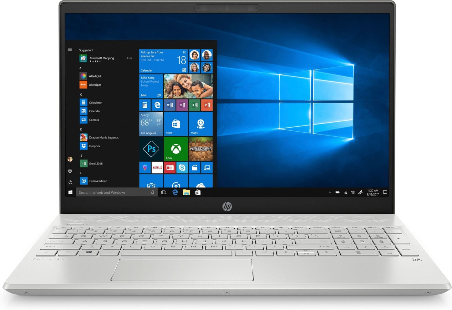 HP Pavilion Laptop + MS Office (15-cw1026au) Ryzen 5 3500U 2.1GHz 16GB Ram 256GB SSD - Refurbished